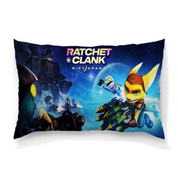 Заказать подушку в Москве. Подушка 60x40 см с полной запечаткой Ratchet & Clank от THE_NISE  - готовые дизайны и нанесение принтов.