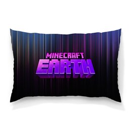 Заказать подушку в Москве. Подушка 60x40 см с полной запечаткой Minecraft Earth от THE_NISE  - готовые дизайны и нанесение принтов.