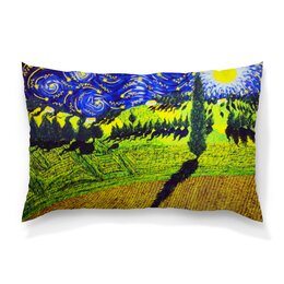 Заказать подушку в Москве. Подушка 60x40 см с полной запечаткой Van Gogh от THE_NISE  - готовые дизайны и нанесение принтов.