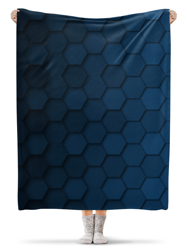 Printio Плед флисовый 130×170 см Синяя абстракция