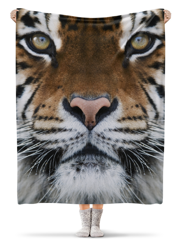 Printio Плед флисовый 130×170 см Амурский тигр