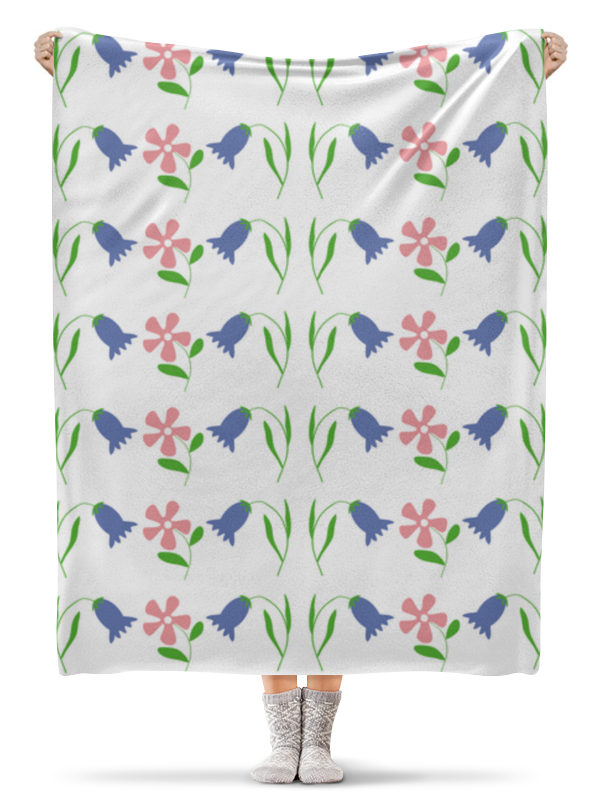 Printio Плед флисовый 130×170 см Полянка с цветами printio плед флисовый 130×170 см полянка с цветами