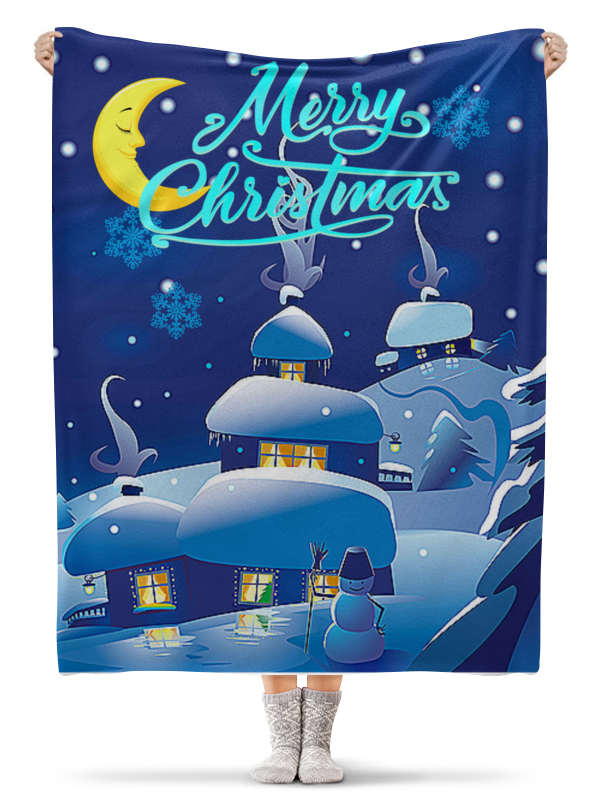 Printio Плед флисовый 130×170 см Рождество фигурка барбоскины дымок серия 2 6 8 см