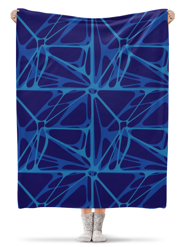 Printio Плед флисовый 130×170 см Синяя паутина printio плед флисовый 130×170 см синяя паутина