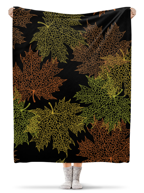 Printio Плед флисовый 130×170 см Кленовые листья