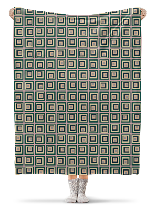 Printio Плед флисовый 130×170 см Квадраты printio плед флисовый 130×170 см праздник цветов