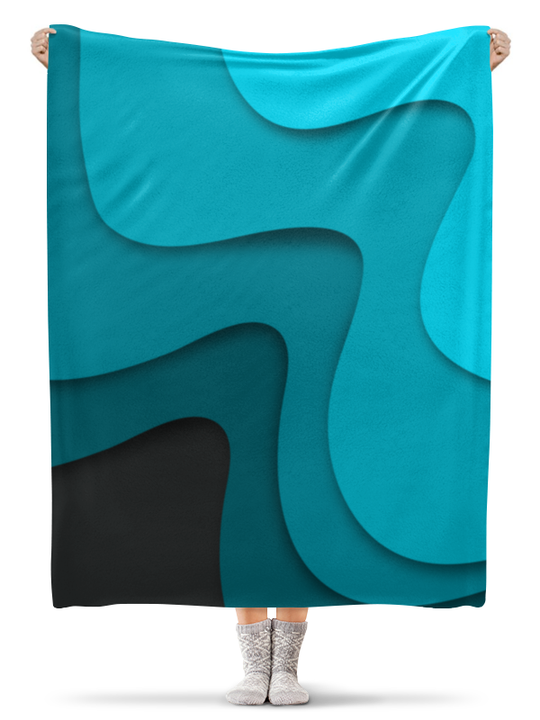 Printio Плед флисовый 130×170 см Волнистый printio плед флисовый 130×170 см синий абстрактный орнамент