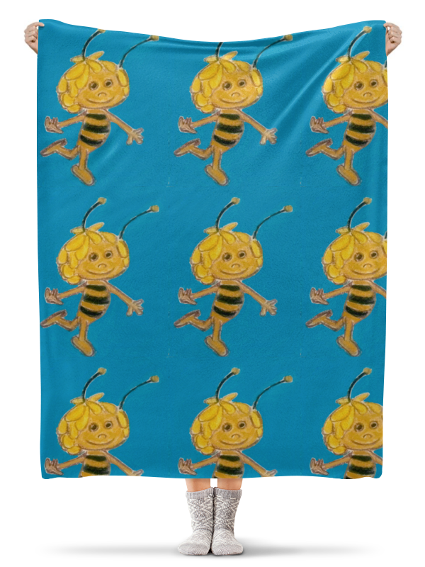 цена Printio Плед флисовый 130×170 см Пчелка