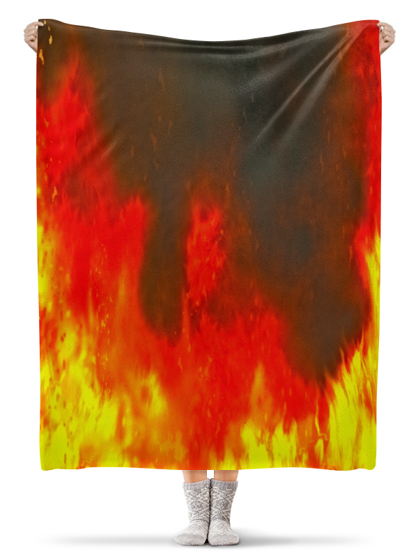 Printio Плед флисовый 130×170 см Огонь