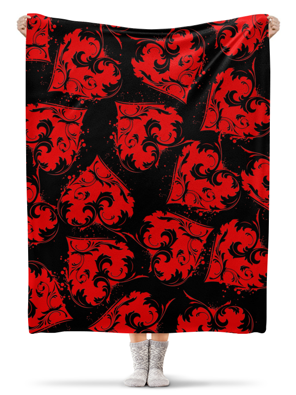 Printio Плед флисовый 130×170 см Сердечный printio плед флисовый 130×170 см бесшовные фактуры паттерны стиль красный