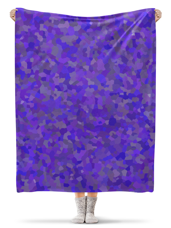 Printio Плед флисовый 130×170 см Glowing purple