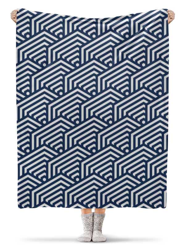 Printio Плед флисовый 130×170 см Геометрическая printio плед флисовый 130×170 см синий абстрактный орнамент