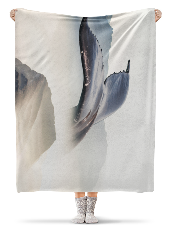 Printio Плед флисовый 130×170 см Кит printio плед флисовый 130×170 см космический кит