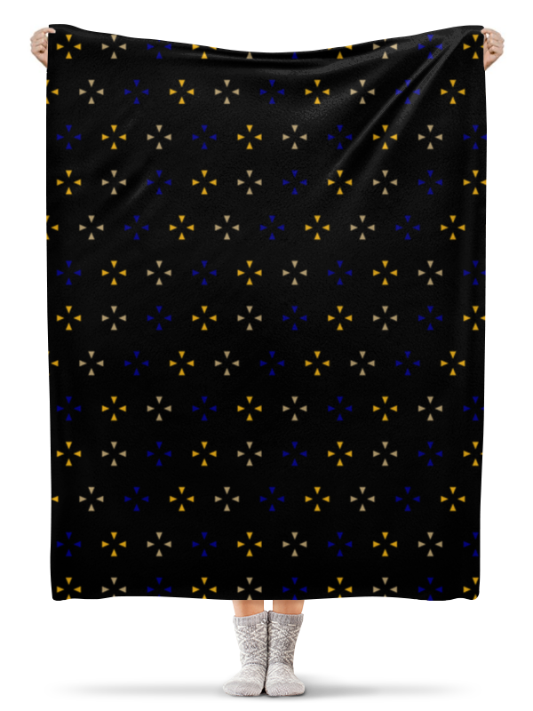 Printio Плед флисовый 130×170 см Треугольники printio плед флисовый 130×170 см абстрактное на черном
