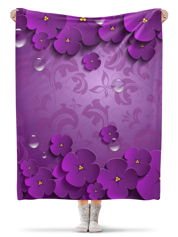 Printio Плед флисовый 130×170 см Цветы printio плед флисовый 130×170 см полянка с цветами