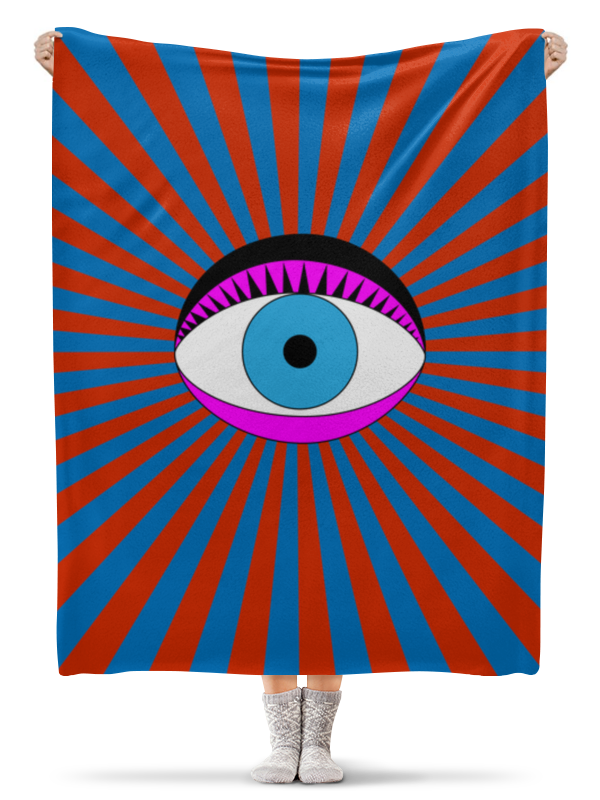 Printio Плед флисовый 130×170 см Третий глаз