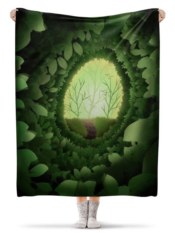 Printio Плед флисовый 130×170 см Таинственный лес