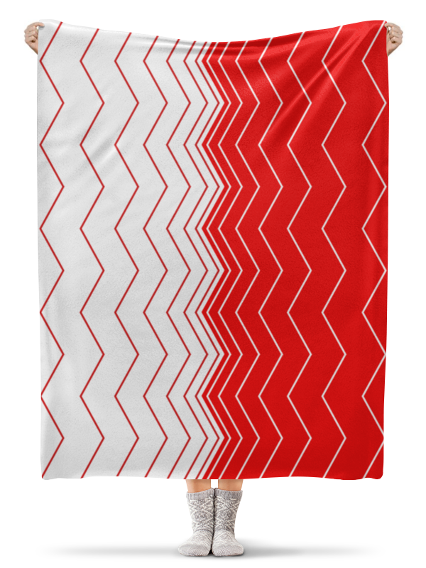 Printio Плед флисовый 130×170 см Вибрация, с выбором цвета плед подушка именной красный