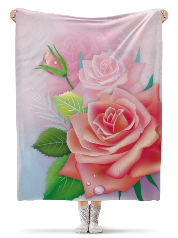 Printio Плед флисовый 130×170 см Розочка printio плед флисовый 130×170 см бутоны роз