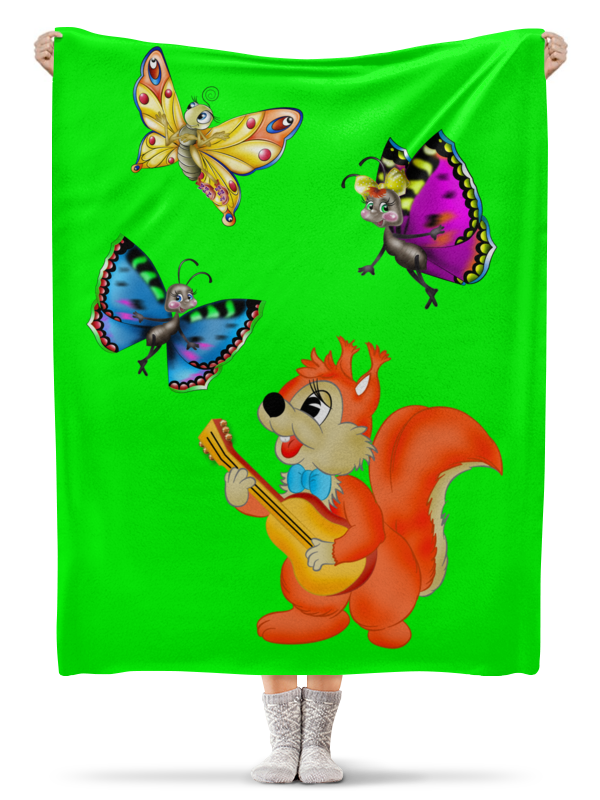 Printio Плед флисовый 130×170 см Серенада для бабочек.