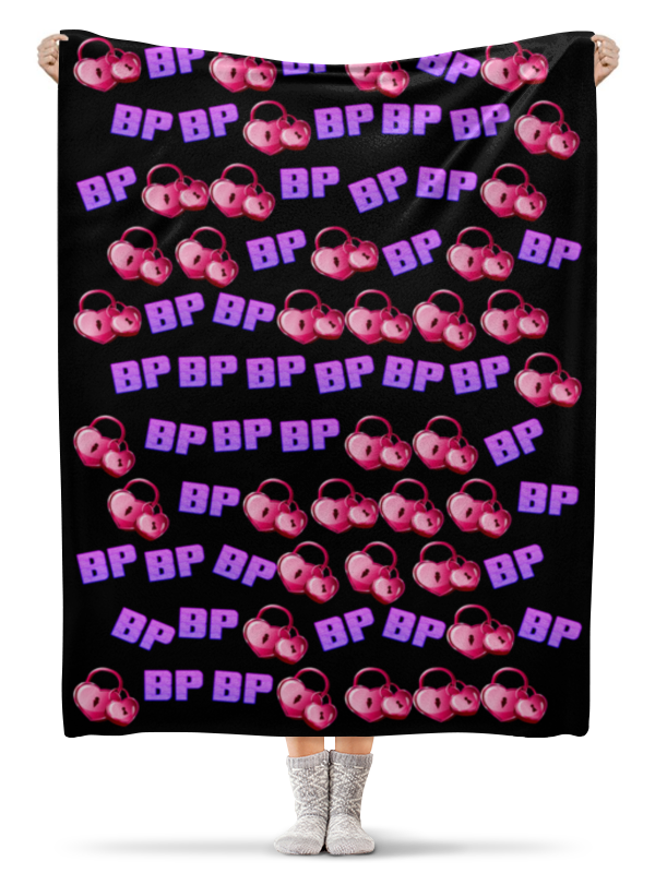 Printio Плед флисовый 130×170 см Blackpink замок-сердечко printio обложка для паспорта blackpink замок сердечко