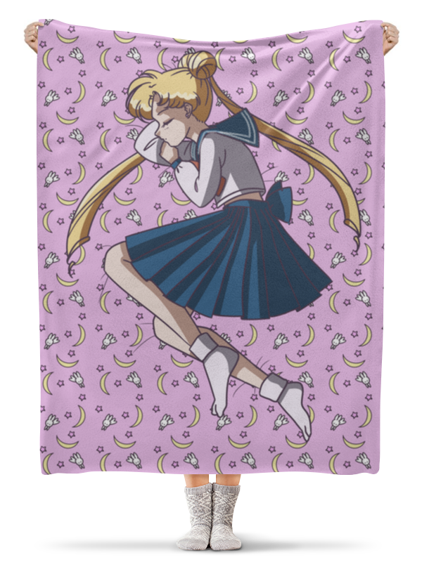 цена Printio Плед флисовый 130×170 см Sailor moon