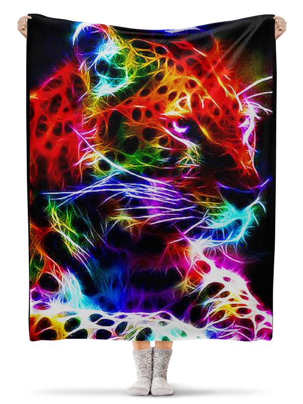 Printio Плед флисовый 130×170 см Тигры фэнтези