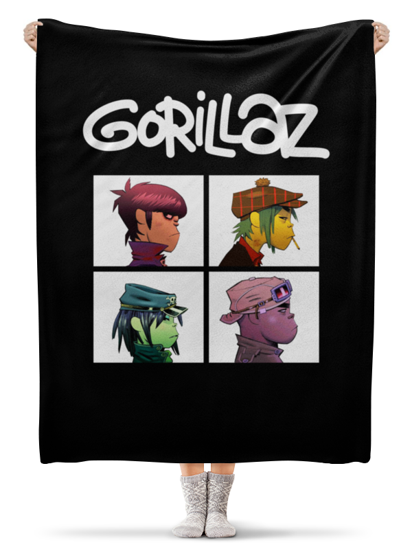 Printio Плед флисовый 130×170 см Gorillaz