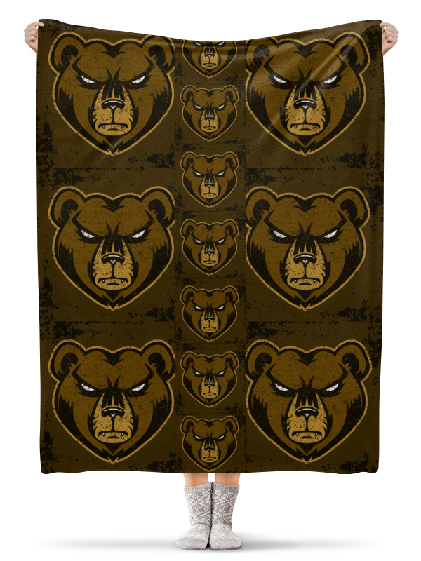 Printio Плед флисовый 130×170 см Медведь. символика printio плед флисовый 130×170 см медведь символика