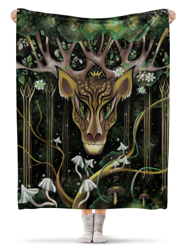 Printio Плед флисовый 130×170 см Король леса