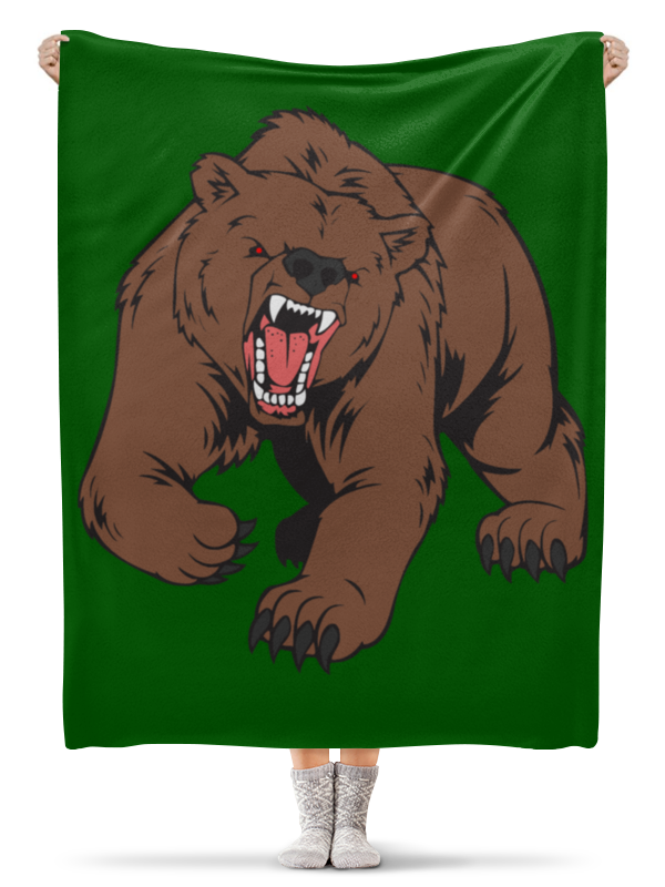Printio Плед флисовый 130×170 см Bear / медведь printio плед флисовый 130×170 см bear медведь