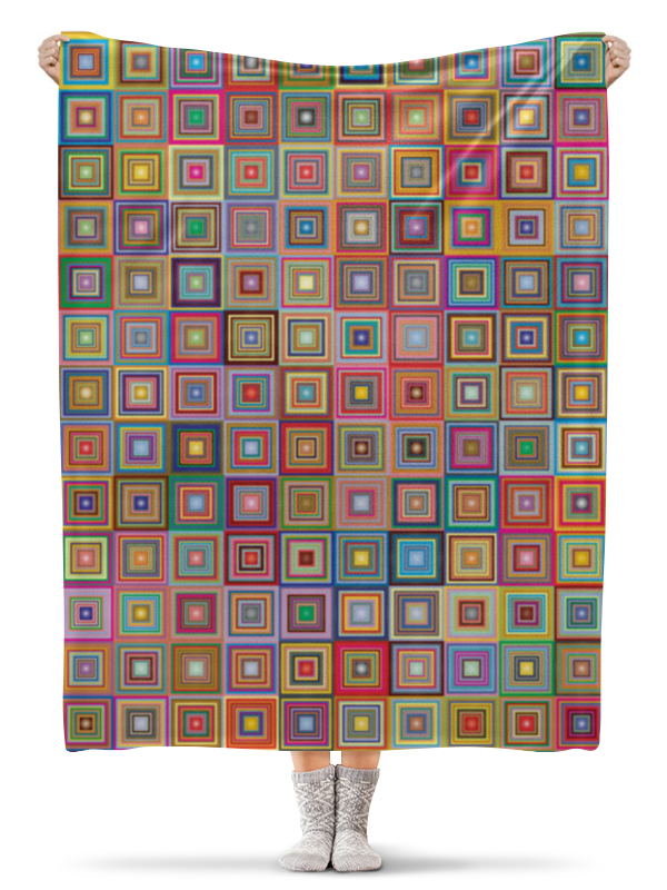 Printio Плед флисовый 130×170 см Квадратура гилл марта гармония цвета естественные цвета руководство для создания наилучших цветовых сочетаний