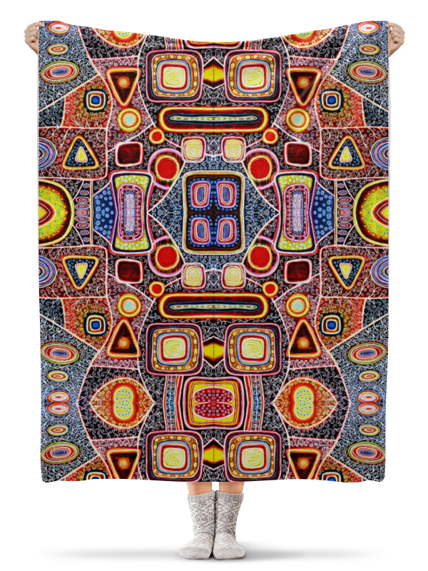 Printio Плед флисовый 130×170 см Гравитация пипер анна коницни вольфганг энергия красок абстрактная живопись