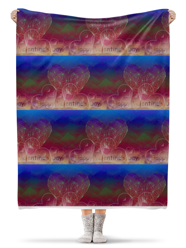 Printio Плед флисовый 130×170 см low poly heart фигурка декоративная ежик 14 см