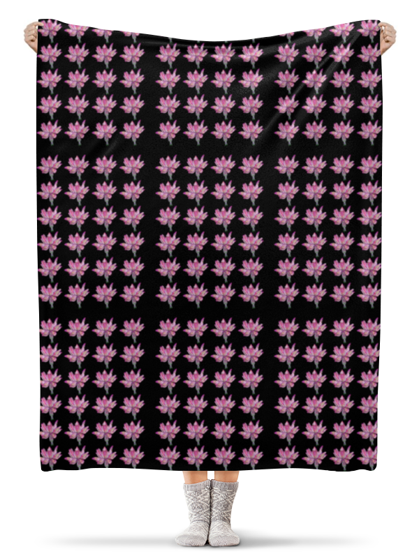 Printio Плед флисовый 130×170 см Цветок лотоса