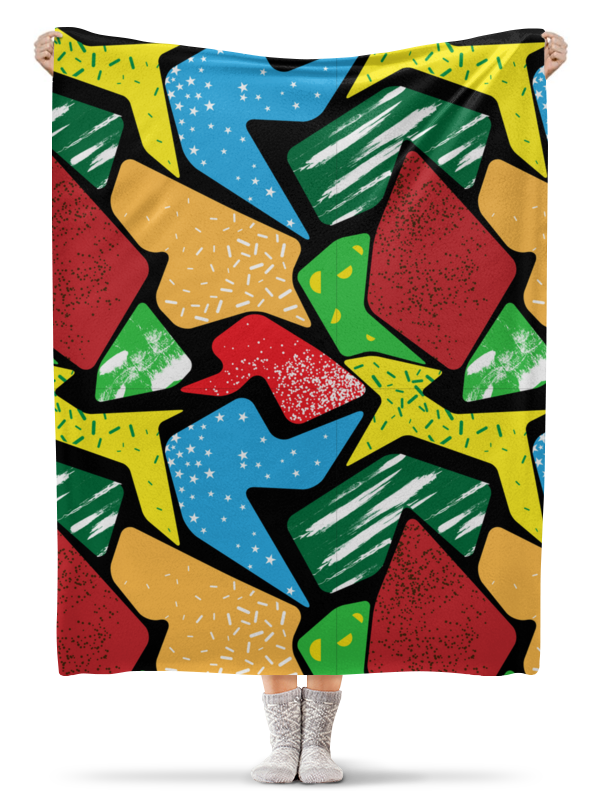 Printio Плед флисовый 130×170 см Цветная абстракция