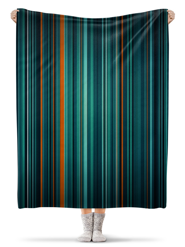 Printio Плед флисовый 130×170 см Полосатая абстракция плед из шерсти alphi 130 x 170 см бежевый