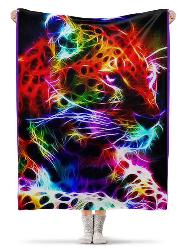 Printio Плед флисовый 130×170 см Тигры фэнтези