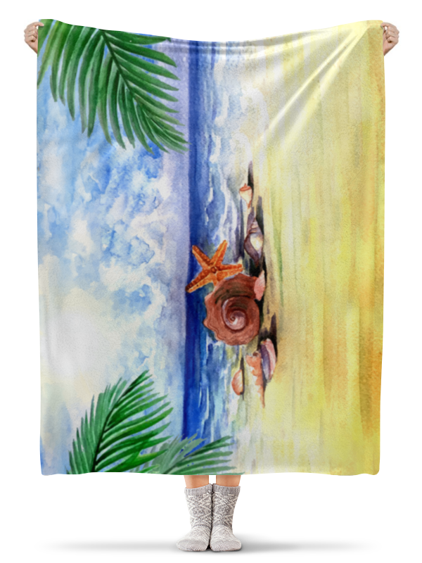 Printio Плед флисовый 130×170 см Пляжный