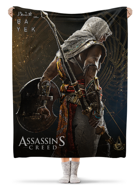 Заказать плед в Москве. Плед флисовый 130x170 см ASSASSINS CREED от robus - готовые дизайны и нанесение принтов.