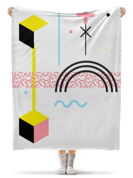 Заказать плед в Москве. Плед флисовый 130x170 см Abstract от oneredfoxstore@gmail.com - готовые дизайны и нанесение принтов.