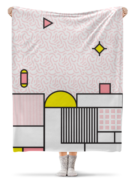 Заказать плед в Москве. Плед флисовый 130x170 см Abstract от oneredfoxstore@gmail.com - готовые дизайны и нанесение принтов.