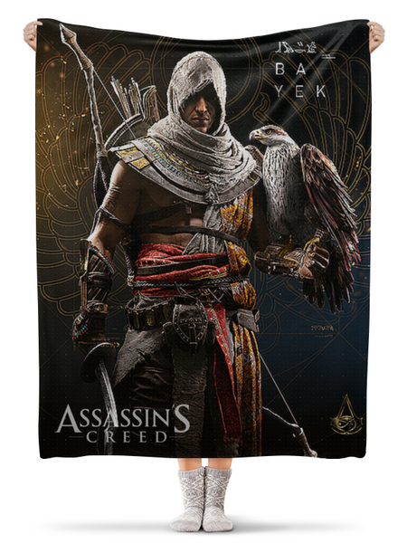 Заказать плед в Москве. Плед флисовый 130x170 см ASSASSINS CREED от robus - готовые дизайны и нанесение принтов.