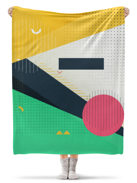 Заказать плед в Москве. Плед флисовый 130x170 см Abstract от oneredfoxstore@gmail.com - готовые дизайны и нанесение принтов.