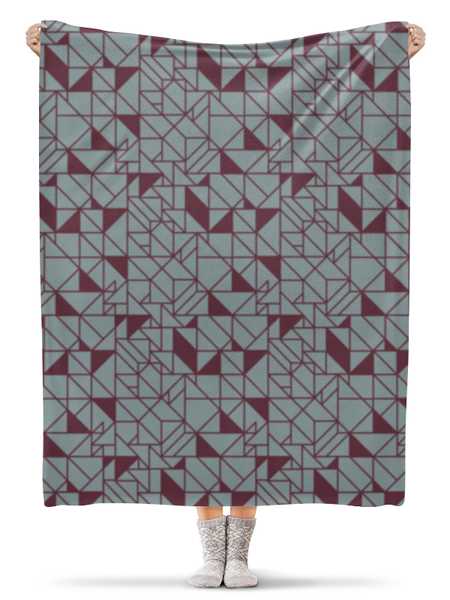 Заказать плед в Москве. Плед флисовый 130x170 см Abstract от oneredfoxstore@gmail.com - готовые дизайны и нанесение принтов.