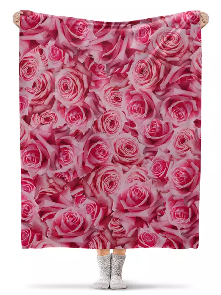 Заказать плед в Москве. Плед флисовый 130x170 см Розовые сны. от Eva De Peron.  - готовые дизайны и нанесение принтов.