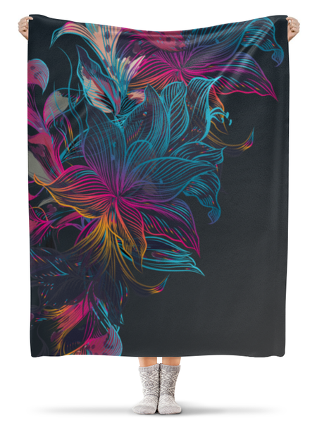 Заказать плед в Москве. Плед флисовый 130x170 см Abstract от oneredfoxstore@gmail.com - готовые дизайны и нанесение принтов.