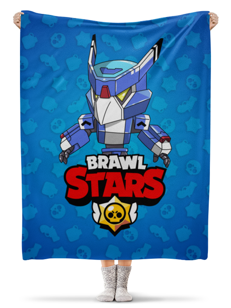 Заказать плед в Москве. Плед флисовый 130x170 см BRAWL STARS CROW от geekbox - готовые дизайны и нанесение принтов.