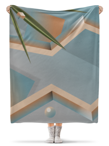 Заказать плед в Москве. Плед флисовый 130x170 см Abstract от oneredfoxstore@gmail.com - готовые дизайны и нанесение принтов.