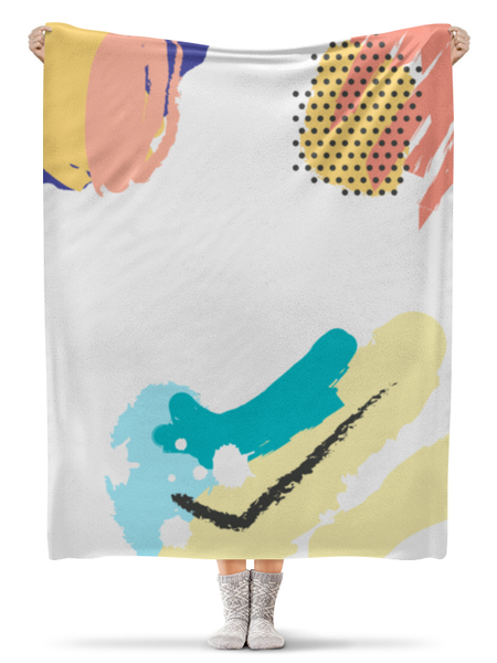 Заказать плед в Москве. Плед флисовый 130x170 см Abstract от oneredfoxstore@gmail.com - готовые дизайны и нанесение принтов.